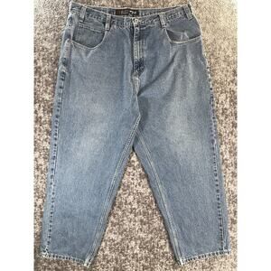 Southpole Jeans Mens 44 Y2K Skater Wide Leg Baggy Dark Wash RN 82628 43x31